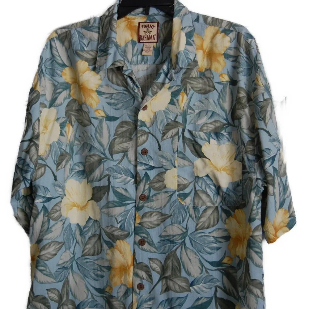 Tommy Bahama Men's Silk Shirt - Size Large - Picture 3 of 5